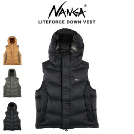 NANGA ナンガ LITEFORCE DOWN VEST (MEN) ライトフォース ダウンベスト メンズ n2530-0b029a スペイン産ダックダウン 90-10% (760FP) ダウン アウトドア 登山 春登山 冬キャンプ セレクト雑貨ムー【P10】