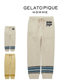 SALE20%OFF ジェラートピケ オム パジャマ GELATO PIQUE HOMME パウダーラインロゴジャガードロングパンツ pmnp251911 メンズ ナイトウェア ルームウェア 2025春 父の日 プレゼントにおすすめ セレクト雑貨ムー