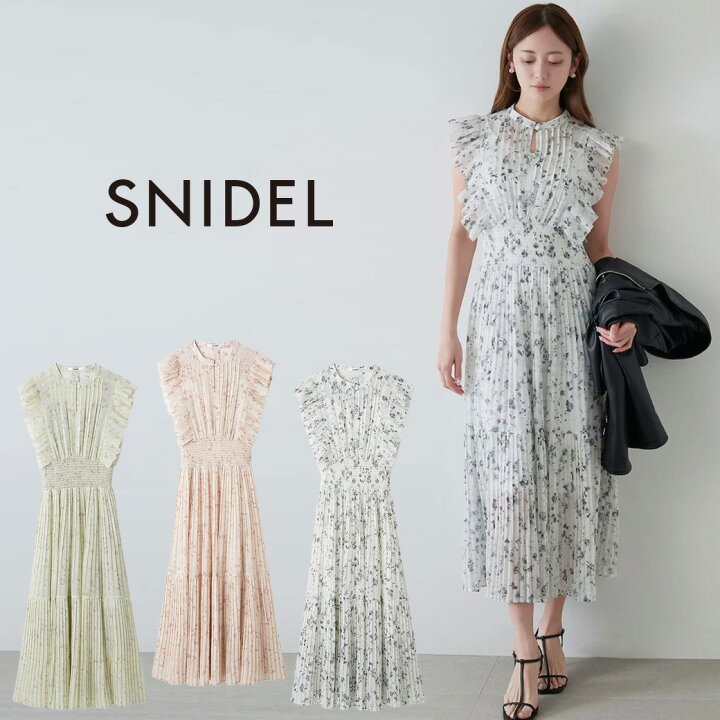 楽天市場】スナイデル SNIDEL Sustainableフリルワンピース swfo251073 