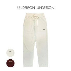 SALE40%OFF UNDERSON UNDERSON アンダーソンアンダーソン インレイクルーロングパンツ uuucp234009 ユニセックス ボトムス 吸水 速乾 消臭 リラックス ナイトウェア プレゼント