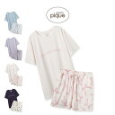 ジェラートピケ gelato pique 接触冷感 モチーフ4柄ワンポイントTシャツ&ショートパンツセット pwct252311 ジェラピケ ルームウェア 上下セット 2025夏 ギフト プレゼントにおすすめ セレクト雑貨ムー【P10】