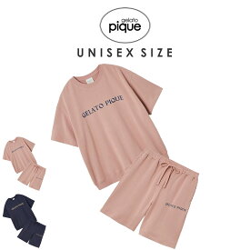 ジェラートピケ GELATO PIQUE UNISEX 裏毛プルオーバー&ハーフパンツ puct252288set pucp252289 ジェラピケ ユニセックス パジャマ ルームウェア 上下セット 部屋着 レディース メンズ 2025夏 ギフト プレゼントにおすすめ セレクト雑貨ムー