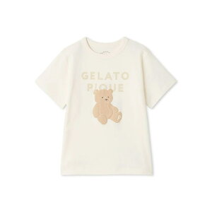 ジェラートピケ キッズ gelato pique kids ぬいぐるみワンポイントTシャツ pkct259077 ジェラピケ 子供服 ルームウェア 保育園着 幼稚園着 パジャマ 2025夏 ギフト プレゼントにおすすめ セレクト雑貨