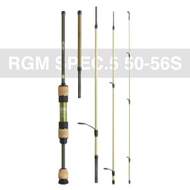 RGM(ルースター ギア マーケット) RGM SPEC.5 50-56S スピニングモデル モバイルロッド Line (3~6lb.) Lure (~7g) 渓流 エリアトラウト 管理釣り場 釣りキャンプ コンパクトロッド ROOSTER GEAR MARKET セレク