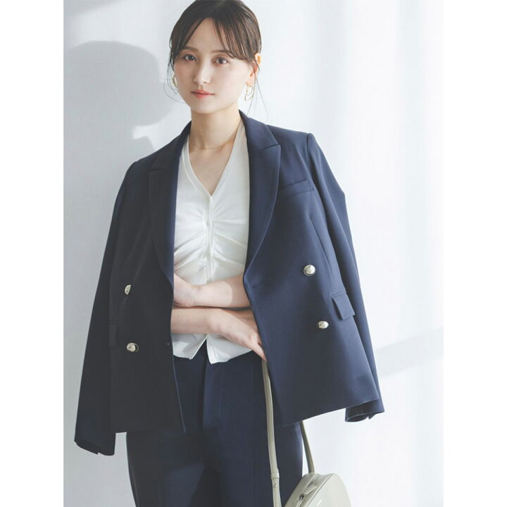 楽天市場】スナイデル SNIDEL Sustainableダブルブレストジャケット 