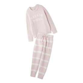 ジェラートピケ gelato pique パウダーロゴジャガードプルオーバー＆ロングパンツセット pwnt255051 レディース ジェラピケ ルームウェアセット 部屋着 ギフト セレクト雑貨ムー