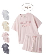 ジェラートピケ gelato pique スムーズィーロゴジャガードプルオーバー&ショートパンツセット pwnt262061…