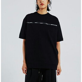 (マラソン限定ポイント10倍)DOUBLE STANDARD CLOTHING ダブルスタンダードクロージング ESSENTIAL / フロントロゴラインTシャツ 2508-230-221 レディース ダブスタ トップス デイリーユース 半袖 スポーティー セレクト雑貨ムー【S10】