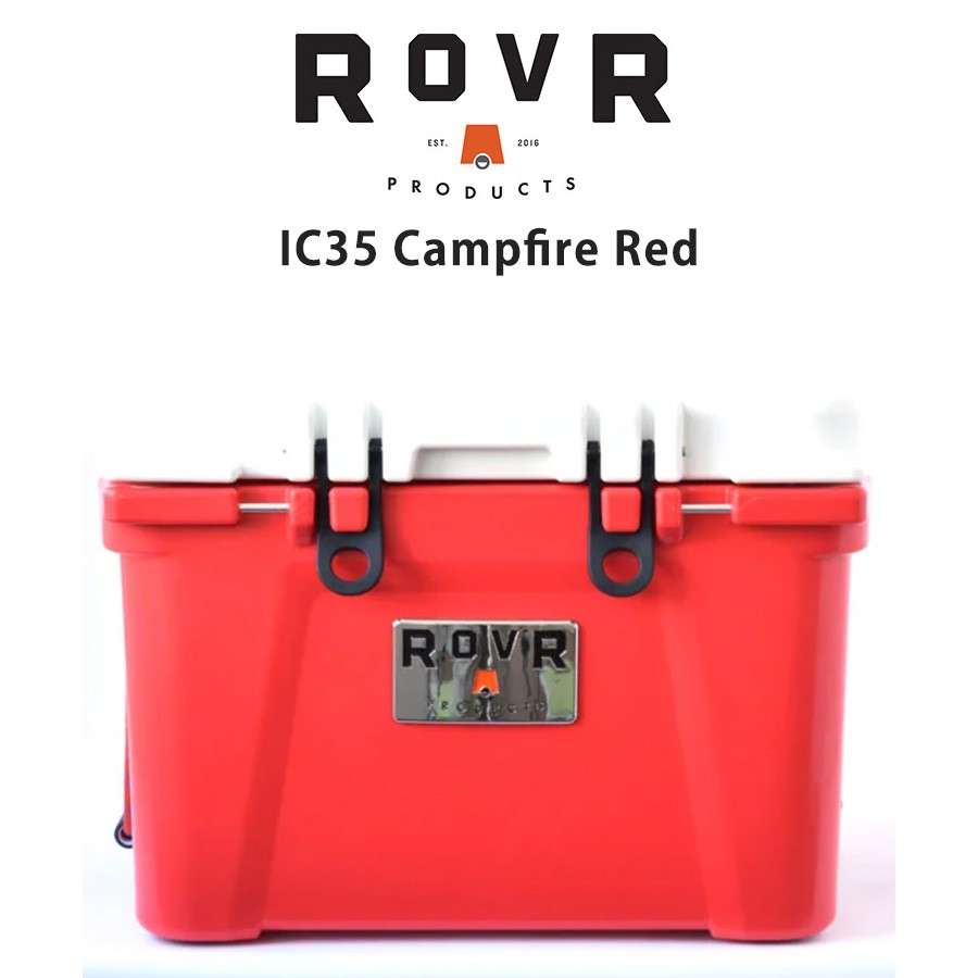 少人数のキャンプで食材を持ち運ぶのに最適。最大10日間の氷保性能。 ROVR PRODUCTS (ローバー プロダクツ) IC35 クーラーボックス 35QT 33.1L 約10.5kg Campfire Red キャンプファイヤーレッド色 7rvic35cr アウトドア レジャー キャンプ 釣り セレクト雑貨ムー
