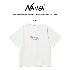 NANGA ナンガ NANGA×USHIODA HIROAKI SLEEPING BAG PRINT TEE ナンガ×ウシオダ ヒロアキ スリーピングバッグ プリントティー ユニセックス サスティナブル Tシャツ セレクト雑貨ムー