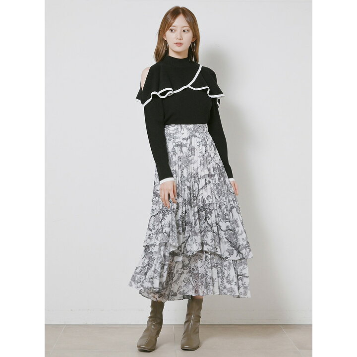 楽天市場】(SALE60%OFF) スナイデル SNIDEL プリントプリーツスカート 
