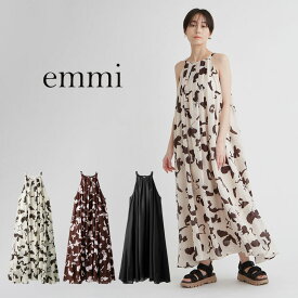 (30日24H限定ポイント10倍)(予約)エミ アトリエ emmi atelier ベアトップ付きサマーワンピース 13wfo244006 (7月中旬以降入荷) レディース ドレス フレア ボリューム ロング丈 デイリー モード シンプル 2024夏 セレクト雑貨ムー