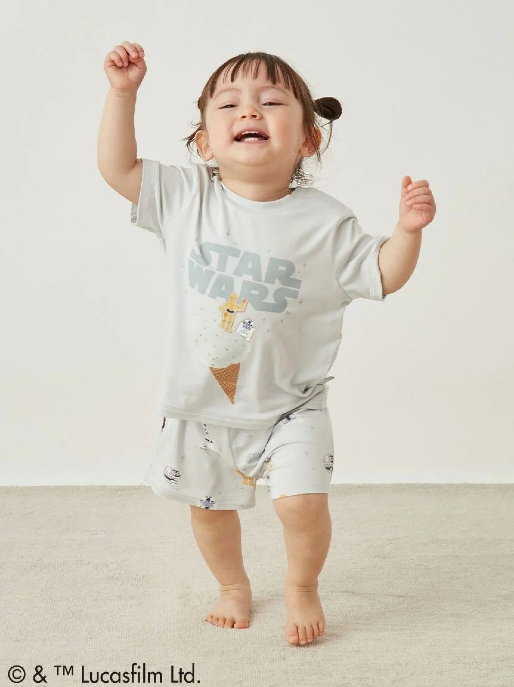 【STAR WARS】【ベビー】ワンポイントTシャツ