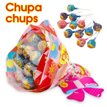 クラシエ チュッパチャプス Chupa Chups フラワーブーケ 12本入 キャンディブーケ 通販 2025 チェッカー柄 レッド/ピンク バレンタイン