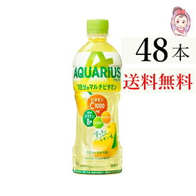 送料無料 アクエリアス 1日分のマルチビタミン PET 500ml 24本×2ケース 計:48本