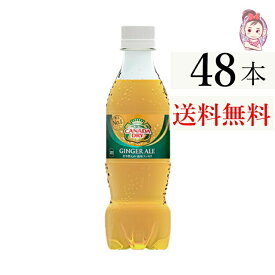 送料無料 カナダドライ ジンジャーエール ペットボトル 350ml 24本 2ケース 計：48本