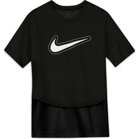 NIKE【ナイキ】DA1096-010 YTH ガールズ DRIーFIT トロフィー S/S トップ　Tシャツ カラー：ブラック/ブラック/(ホワイト)キッズ　ジュニア ランニング　ジョギング　マラソン