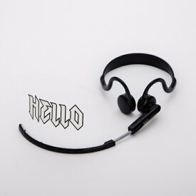 交換フィルム『HELLO（ホワイト）』ヘッドセットマスク用 / ハイタイプサイズ（鼻まで覆うサイズ）（マスク本体別売り）1枚入りパッケージ。