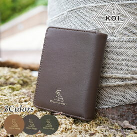 【ポイント10倍】KOI コーアイ JANUS CALF ヤヌスカーフレザー ハーフ財布 KZKM201 BAGGYPORT バギーポート メンズ レディース ミドルウォレット ブランド 本革 牛革 二つ折り財布 CHARLES・F・STEAD チャールズ・F・ステッド 大容量 黄色 茶色 緑 プレゼント ギフト