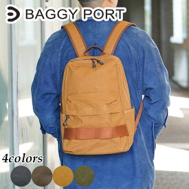 【ポイント10倍】BAGGYPORT バギーポート シェルターダック リュックサック INS501 鞄 日本製 国産 アウトドア バックパック デイパック ミリタリー 13インチPC収納付き A4サイズ対応 軍幕 難燃 ブランド メンズ レディース 軽い シンプル 茶色 黄色 緑 プレゼント ギフト