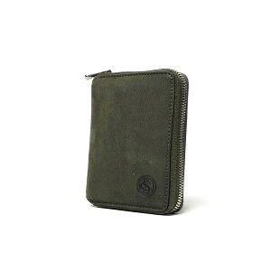 【ポイント10倍】Lima リマ WAXED ELK Leather エルクレザー ラウンドファスナー ハーフ財布 FZKM851 メンズ レディース ユニセックス 本革 牛革 束入れ ミドルウォレット ラウンドジップ BAGGYPORT バギ