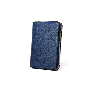 【ポイント10倍】BAGGYPORT バギーポート 姫路黒桟革(くろざん) ラウンドハーフ財布 ZYS391 メンズ レディース ユニセックス 姫路レザー 二つ折り財布 ミドルウォレット ブランド シンプル 藍染