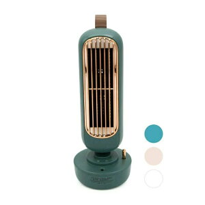 扇風機 卓上 usb 羽なし 加湿器 卓上扇風機 静音 レトロ 氷対応 冷風機 小型 ミニ コンパクト ミストファン オフィス デスク おしゃれ 超広角 羽根なし 空気清浄 グリーン ピンク ホワイト 【