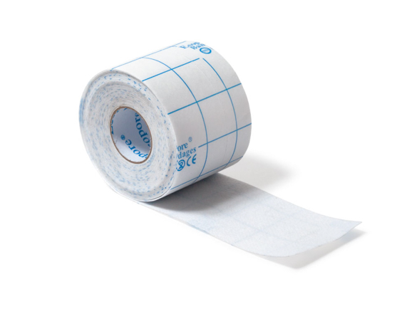 あす楽 医療用テープ ガーゼや湿布剤の固定に 固定用粘着性不織布包帯 剥離紙付 本物 - 1巻入 1箱 50mm × AWL 10.0m 出荷