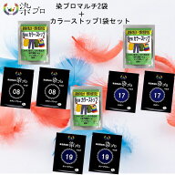 染料 染プロ マルチ 7gパック 2袋＋カラーストップ1袋 3点セット 染プロ カラーストップ セット 染色 綿 …