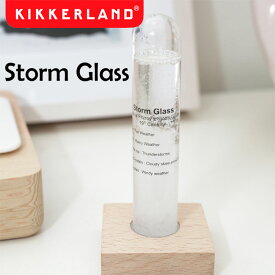 Kikkerland キッカーランド Storm Glass KST71 ストームグラス オブジェ 飾り 天気予測 天気 結晶 気候 天気官 インテリア ギフト 気候【あす楽対応】