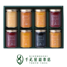 日本橋 千疋屋総本店 フルーツジャム 8瓶入｜ギフト 詰め合わせ 内祝い 結婚 出産 お返し お祝い お中元 お歳暮 母の日 父の日 敬老の日 プレゼント