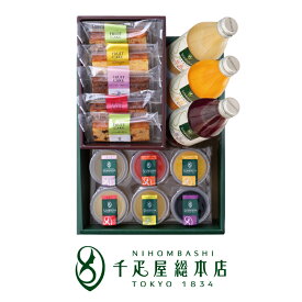 日本橋 千疋屋総本店 お菓子・ジュースセット(2)｜お中元 ギフト 詰め合わせ お祝い 誕生日 結婚 出産 内祝い お返し お礼 贈り物 贈答品 プレゼント お歳暮
