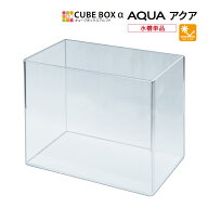 キューブボックスα アクア専用 アクリル水槽 ミニ水槽 コンパクト メダカ ベタ 30cm シンプル 軽い 軽量…