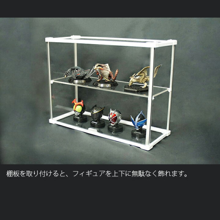 楽天市場 賃貸だって気にしない 壁掛け コレクションケース Fケース スリム ヨコ型 背面ミラー 送料無料 壁 傷つけない フック 棚 壁掛けタイプ アクリルケース フィギュアケース 安い おしゃれ アクリル 石膏ボード ホッチキス 壁美人 ｓｅｍｉ ｓｔｙｌｅ