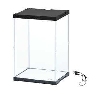 【増設用】 J-STAGE HIGH LED追加タイプ コレクションケース UVカット LED 連結用 アクリルケース フィギュアケース LEDライト付き LED照明付き 背面 白 黒 透明 ホワイト ブラック 推し活 収納