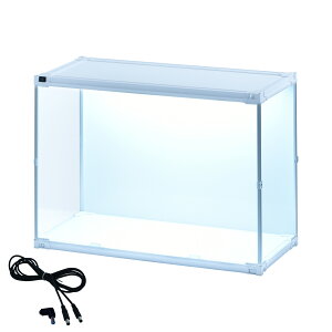 【増設用】 フィギュアケース led uvカット 横長 積み重ね コレクションケース アクリル 大型 フィギュア ケース 収納 【J-STAGE ワイド ハイタイプ】