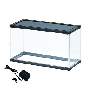 【ac付】 フィギュアケース led uvカット 横長 積み重ね コレクションケース ロータイプ アクリル 大型 フィギュア ケース けんどん式 引き戸 収納 【J-STAGE ワイド レギュラータイプ】 推し活