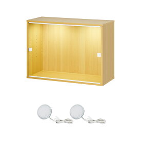 【 led 増設用 】 フィギュアケース 横長 uvカット コレクションケース 大型 アクリル 透明 扉付 フィギュア ケース 収納 ディスプレイケース 木製 大きい キューブボックスα ワイド ハイタイプ 推し活