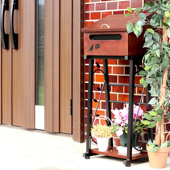 楽天市場 小鳥がお出迎え 郵便ポスト スタンドタイプ 送料無料 郵便受け 置き型ポスト おしゃれ スタンド型 スタンドポスト 木製 ホワイト 白 安い 激安 かわいい 屋外 ｓｅｍｉ ｓｔｙｌｅ