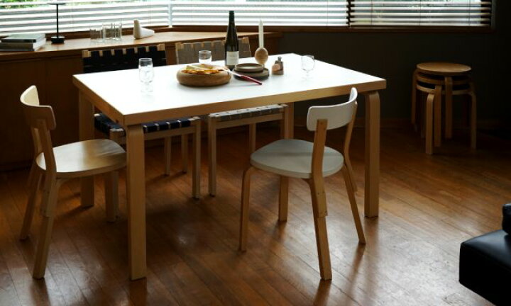 楽天市場】テーブル80A バーチ W120×D60cm (Artek アルテック) つくえ 