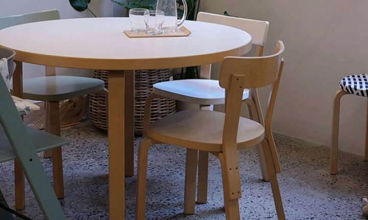 楽天市場】テーブル90A バーチ φ100×H72cm (Artek アルテック) つくえ 
