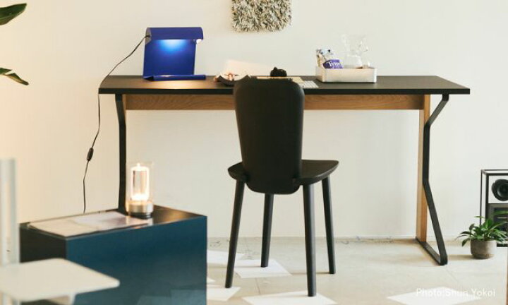 楽天市場】カアリデスク REB005 ブラックリノリウム Kaari Desk W150 