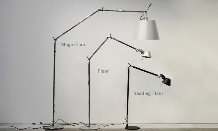 楽天市場】トロメオ リーディングフロアランプ ブラック Tolomeo 