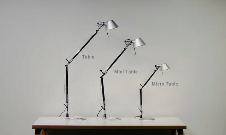 楽天市場】トロメオ マイクロ テーブルランプ シルバー Tolomeo Micro 