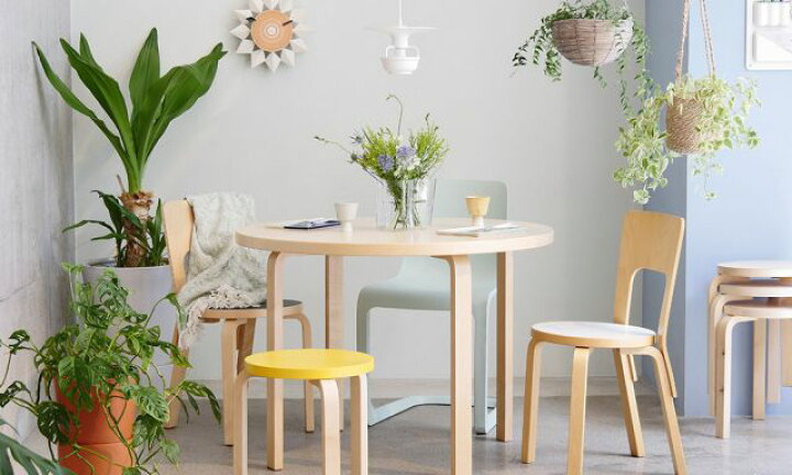 楽天市場】テーブル90A バーチ φ100×H72cm (Artek アルテック) つくえ 