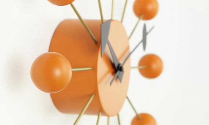 楽天市場】ボールクロック オレンジ Ball Clock ネルソンクロック 