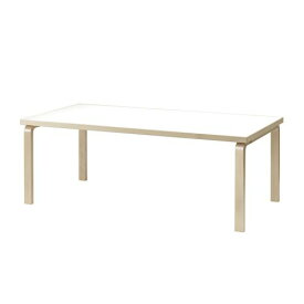 テーブル 86 アアルトテーブル ホワイトラミネート W210×D100cm (Artek アルテック)【代引不可商品】