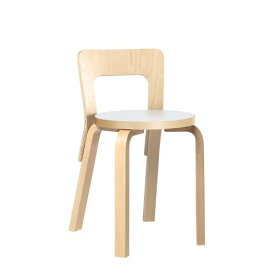チェア65 ホワイトラミネート (artek アルテック Carry Away) 椅子 ダイニングチェア ダイニング ダイニング椅子 食卓椅子 おしゃれ 在宅ワーク アンティーク 木製 カバー 【送料無料】【代引不可商品】