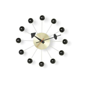 ボールクロック ブラック×ブラス Ball Clock ネルソンクロック (vitra ヴィトラ) 【送料無料】
