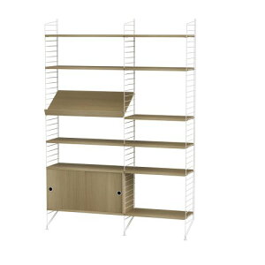 �L���r�l�b�g�{�t���A�p�l�� W140×D30×H200cm �E�b�h (String Bundles Living)�y����s���i�z